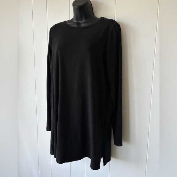 Eileen Fisher Black Long Sleeve Top | Size Small - Picture 3 of 7